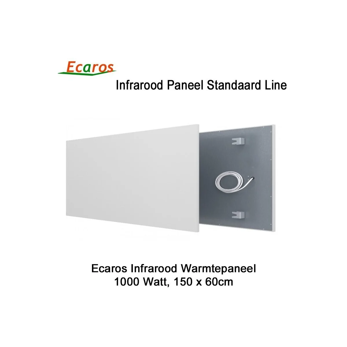 Ecaros Infrarood warmtepaneel 1000 Watt 60 x 150 cm|Luchtreinigeronline