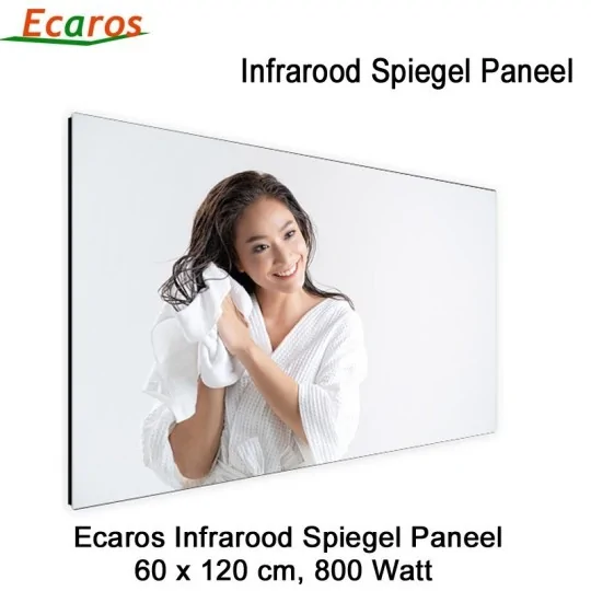Ecaros Spiegel Infrarood Warmtepaneel 800 Watt 120 x 60 cm|Luchtreinigeronline
