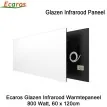 Ecaros Glazen infrarood paneel 800 Watt wit glans 60 x 120 cm|Luchtreinigeronline
