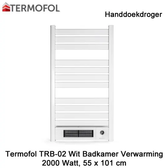 Termofol TRW-02 wit handdoekdroger 2000 Watt|Luchtreinigeronline