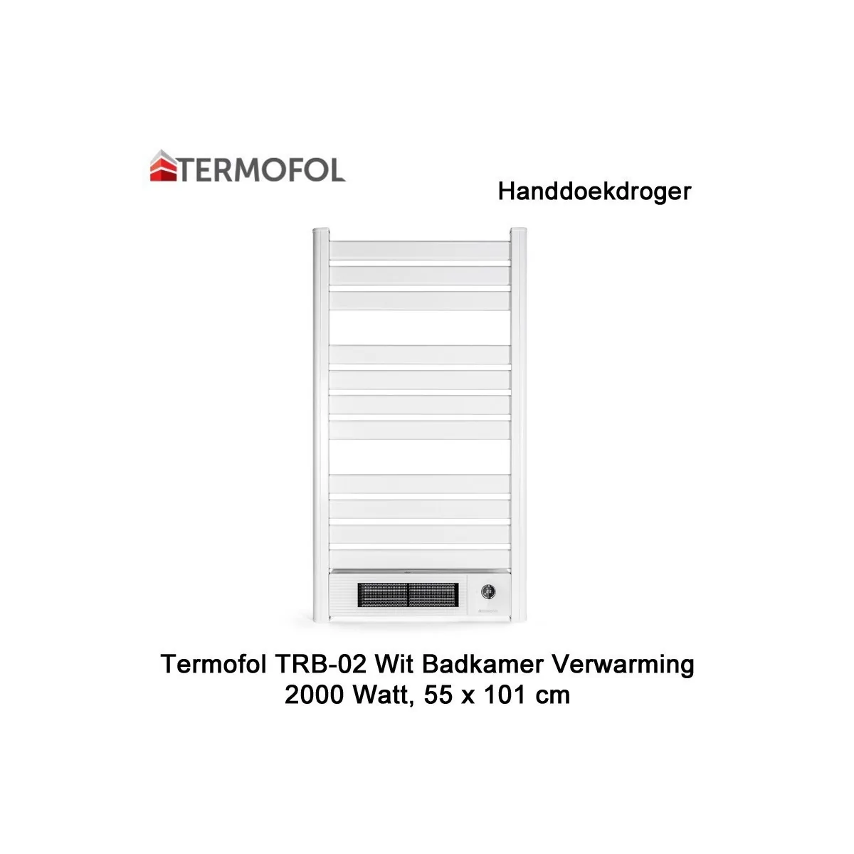 Termofol TRW-02 wit handdoekdroger 2000 Watt|Luchtreinigeronline