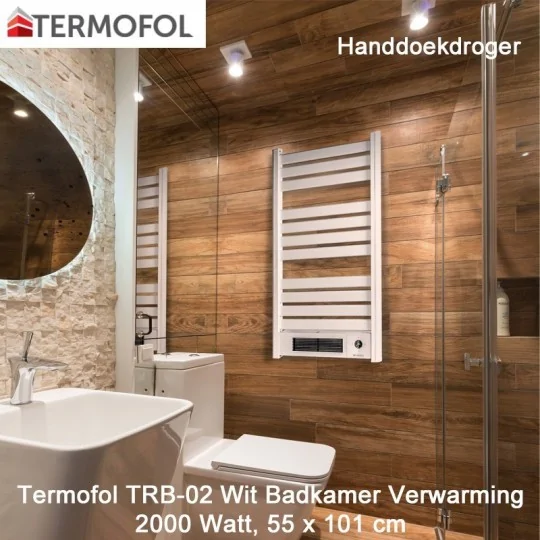 Termofol TRW-02 wit handdoekdroger 2000 Watt|Luchtreinigeronline