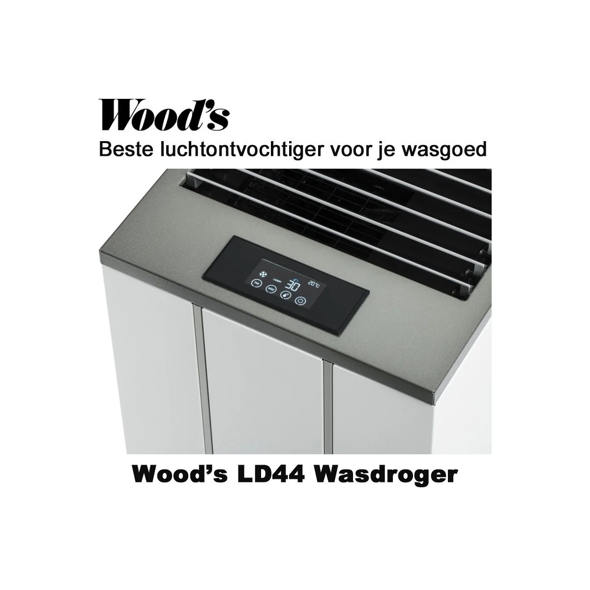 Woods LD44 Wasdroger & Luchtontvochtiger tot 150 m²|Luchtreinigeronline