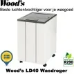 Woods LD40 Wasdroger & Luchtontvochtiger tot 100 m²|Luchtreinigeronline