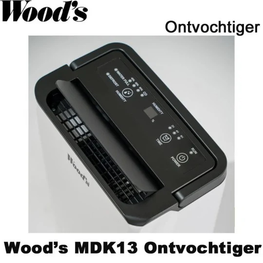 Woods MDK13 portable luchtontvochtiger, tot 65 m²|Luchtreinigeronline