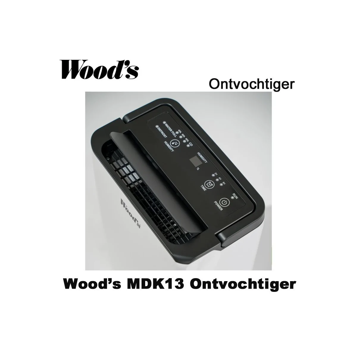 Woods MDK13 portable luchtontvochtiger, tot 65 m²|Luchtreinigeronline