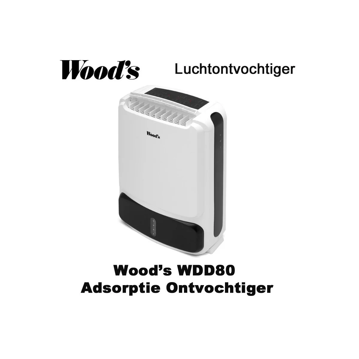 Woods WDD80 adsorptie ontvochtiger, voor koude ruimte|Luchtreinigeronline