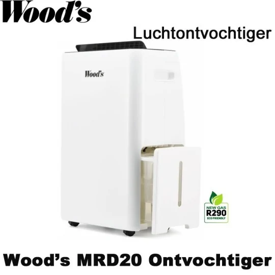Woods MRD20 Luchtontvochtiger, tot 76 m²|Luchtreinigeronline