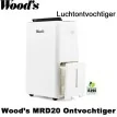 Woods MRD20 Luchtontvochtiger, tot 76 m²|Luchtreinigeronline