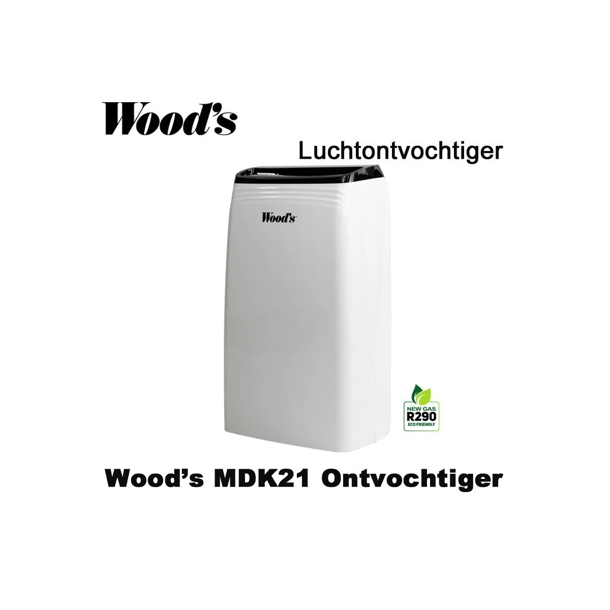 Woods MDK21 Luchtontvochtiger, tot 80 m²|Luchtreinigeronline