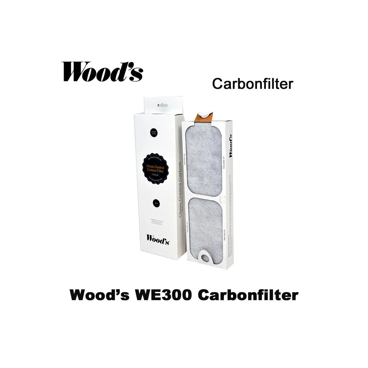 Woods Carbonfilter voor WE300/310 en AL310 luchtreinigers (Carbon-granulaat 600 gr)