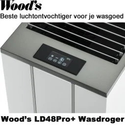 Woods LD48Pro+ Wasdroger & Luchtontvochtiger tot 195 m²|Luchtreinigeronline.nl