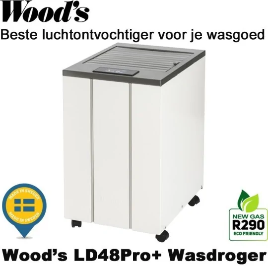 Woods LD48Pro+ Wasdroger & Luchtontvochtiger tot 195 m² Woods LD48Pro+ Wasdroger & Luchtontvochtiger tot 195 m²