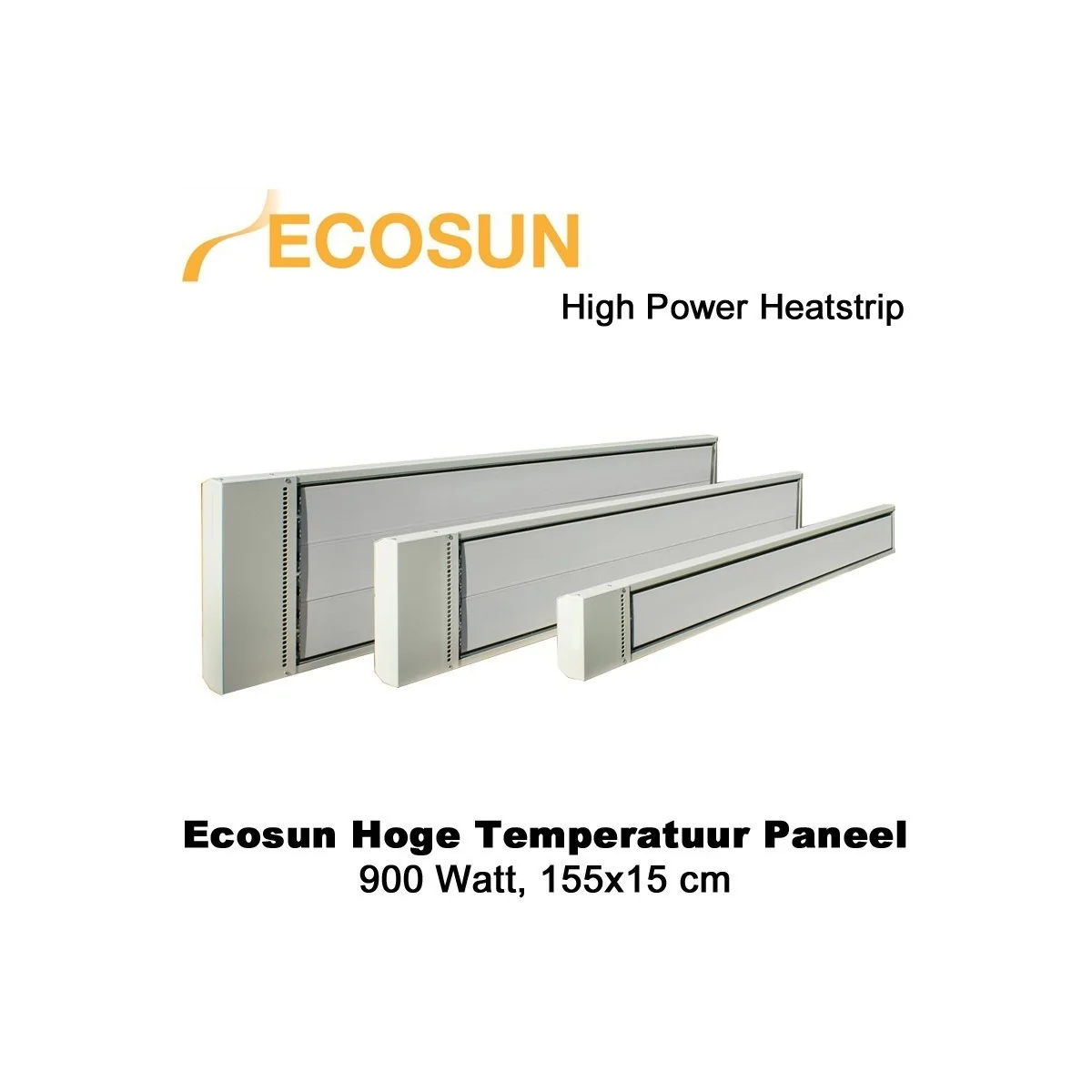 Ecosun hoge temperatuur paneel 900W, 155x15 cm|Luchtreinigeronline