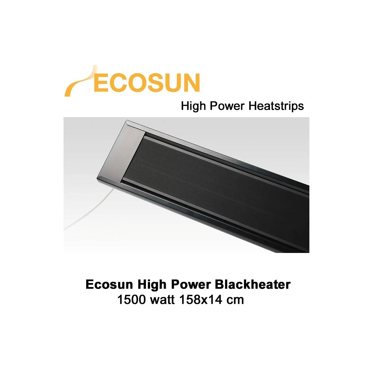 Ecosun high power blackheater 1500 Watt|Luchtreinigeronline