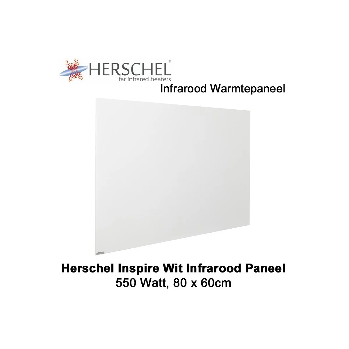 Herschel Inspire wit infrarood paneel 550 Watt, 80 x 60 cm|Luchtreinigeronline