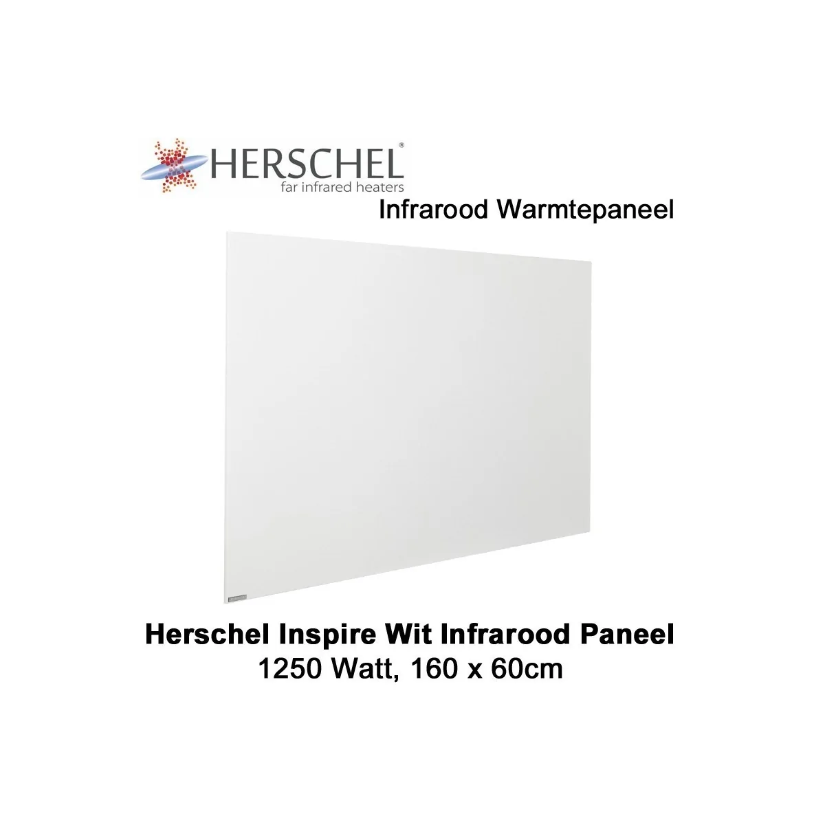 Herschel Inspire wit infrarood paneel 1250 Watt, 160 x 60 cm|Luchtreinigeronline