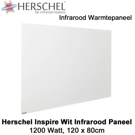 Herschel Inspire wit infrarood paneel 1200 Watt, 120 x 80 cm