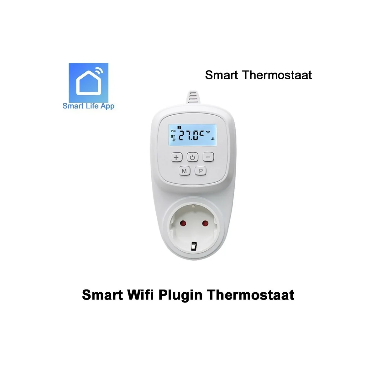 Optima W Plug-in TC500 WiFi thermostaat, Tuya compatible