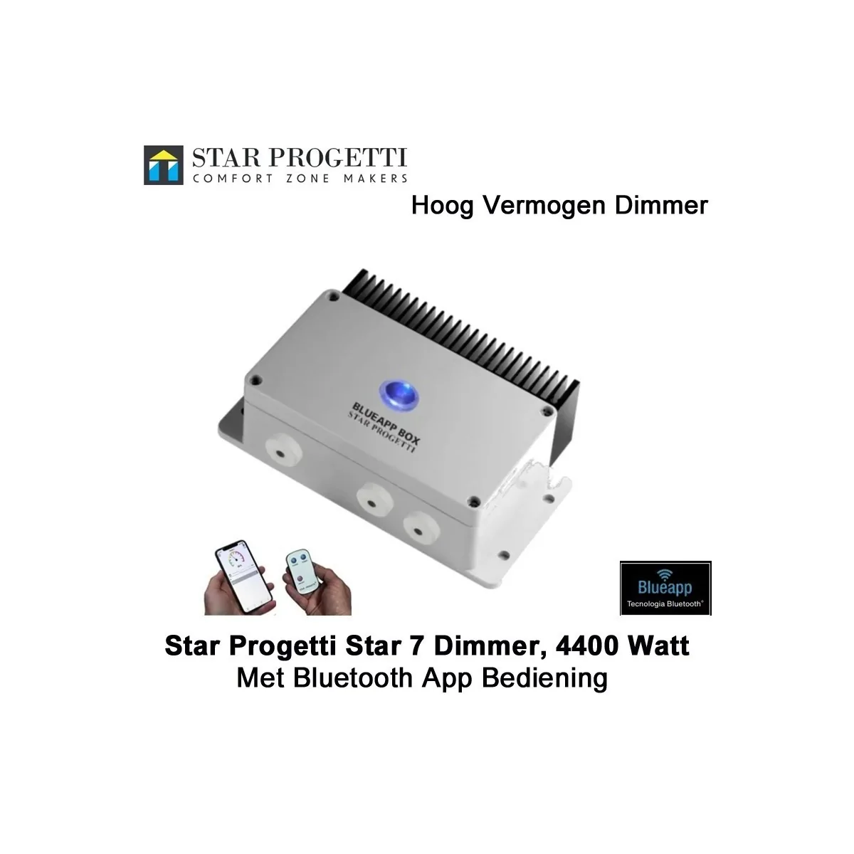 Star Progetti STAR7 Hoog vermogen dimmer tot 4400 Watt