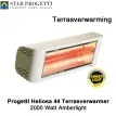Progetti Heliosa 44 Wit Amberlight terrasverwarmer 2000Watt|Luchtreinigeronline