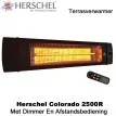 Herschel Colorado 2500R terrasverwarmer met dimmer en afstandsbediening 2500 Watt|Luchtreinigeronline