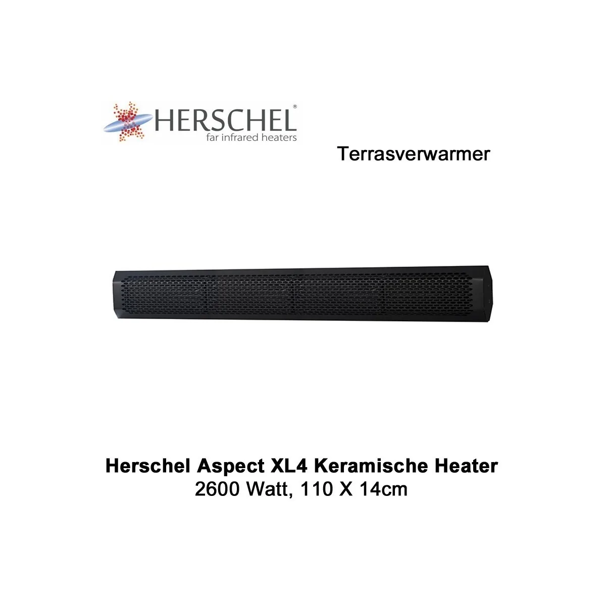 Herschel Aspect XL4 keramische terrasverwarmer 2600 Watt|Luchtreinigeronline