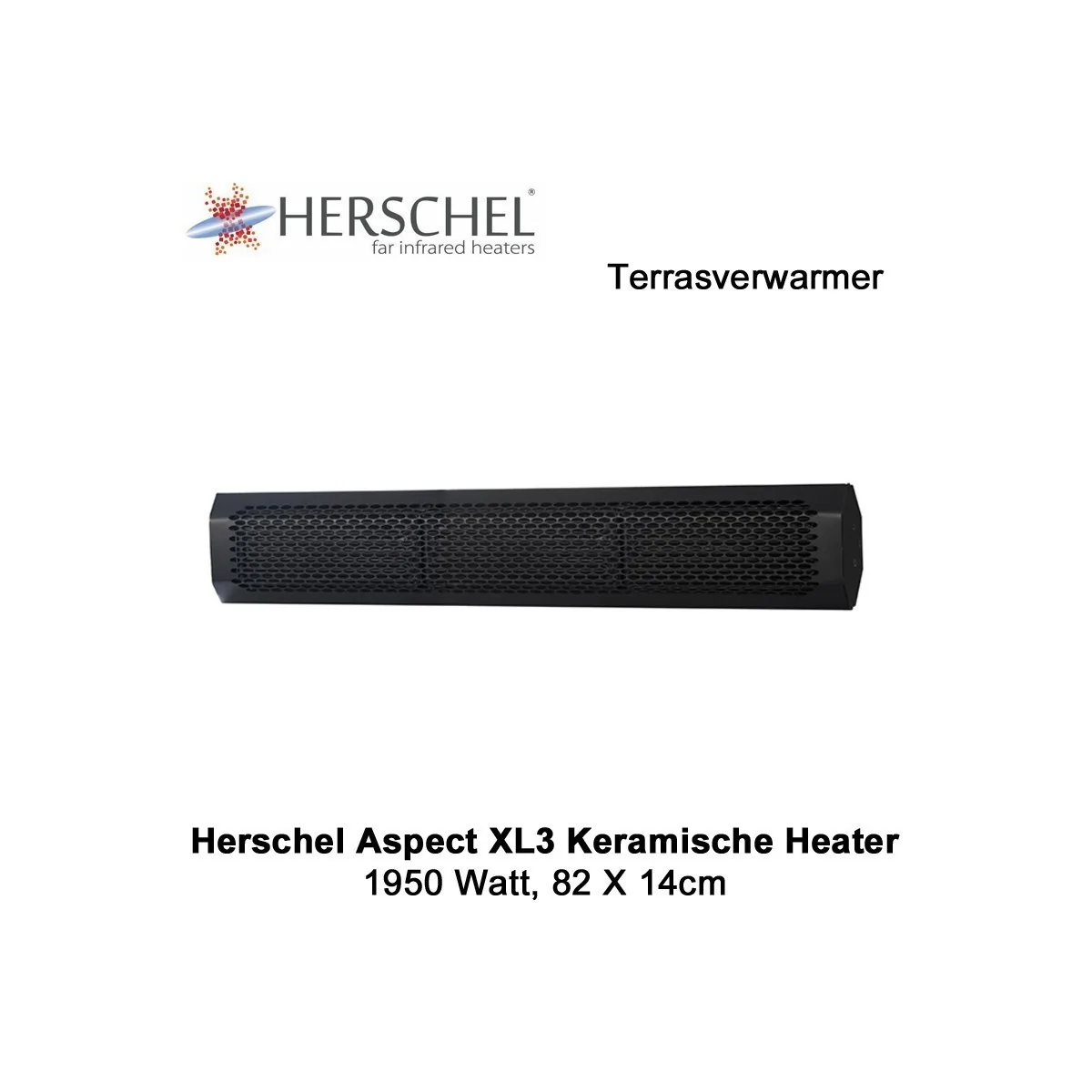 Herschel Aspect XL3 keramische terrasverwarmer 1950 Watt|Luchtreinigeronline