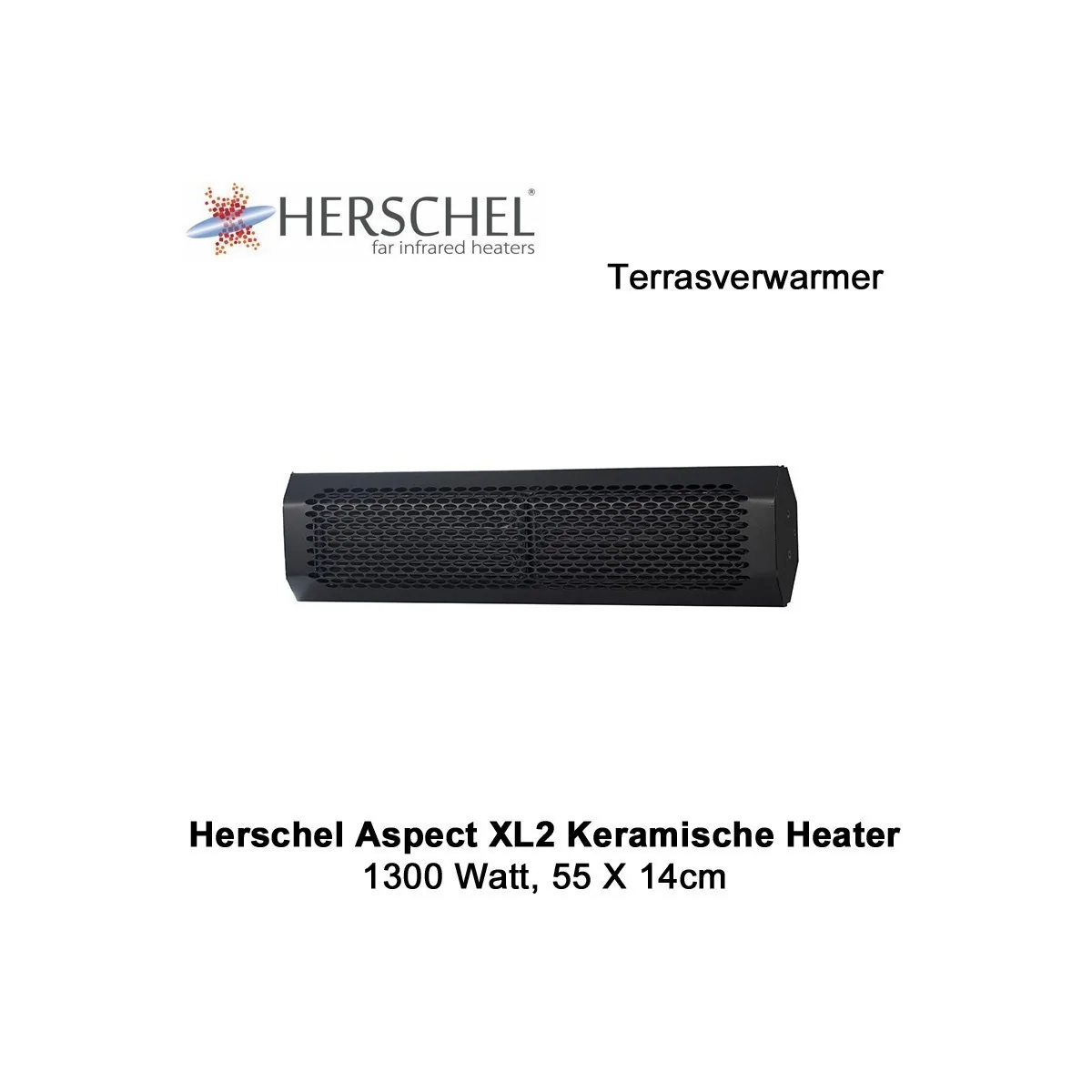 Herschel Aspect XL2 keramische terrasverwarmer 1300 Watt|Luchtreinigeronline