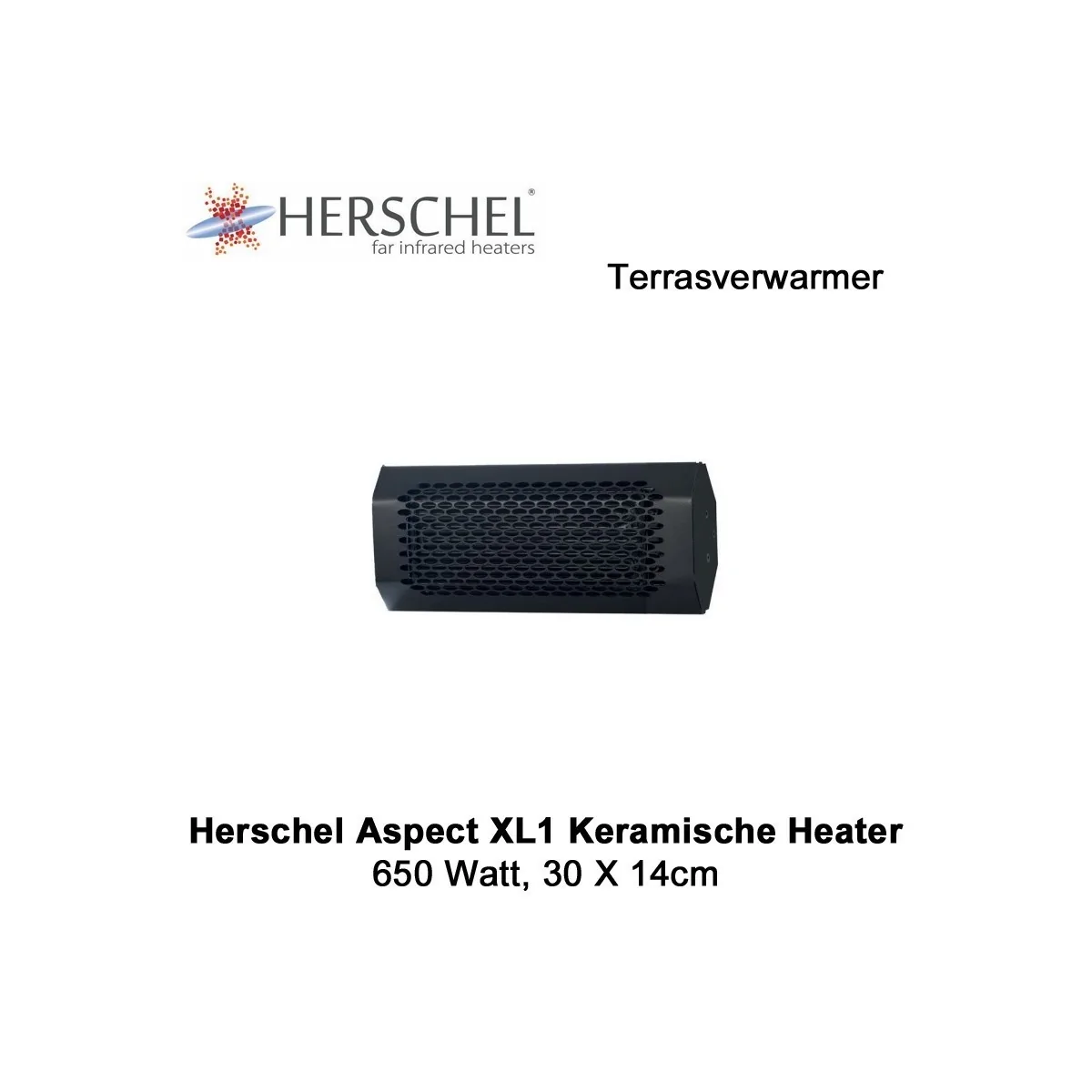 Herschel Aspect XL1 keramische terrasverwarmer 650 Watt|Luchtreinigeronline