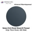 Herschel Select XLS Rond Infrarood Paneel Grijs 400 Watt, 70 cm rond|Luchtreinigeronline