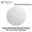 Herschel Select XLS Rond Infrarood Paneel Wit 400 Watt, 70 cm rond|Luchtreinigeronline
