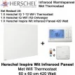 Herschel Inspire wit infrarood paneel met thermostaat, 420 Watt, 60 x 60 cm|Luchtreinigeronline
