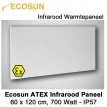 Ecosun infrarood paneel E700EX-ATEX 120x60cm 700W IP 57|Luchtreinigeronline