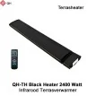 QH-TH Black Heater Infrarood Terrasverwarmer 2400 Watt|Luchtreinigeronline