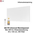 QH-FR Infrarood paneel 350W met Wifi en afstandsbediening, 30 x 120 cm|Luchtreinigeronline