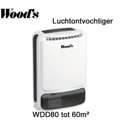 Woods WDD80 adsorptie ontvochtiger, voor koude ruimte | Luchtreinigeronline