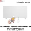 QH-OR Mobiel Infrarood paneel 700W met witte lijst, 60,5 x 120,5 cm|Luchtreinigeronline