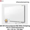 QH-OR Mobiel Infrarood paneel 700W met witte lijst, 60,5 x 120,5 cm|Luchtreinigeronline