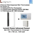 Leranti Power 1200 Watt infrarood paneel met Optima W R2 Pro wifi thermostaat en ontvanger|Luchtreinigeronline