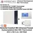 Herschel Comfort 420 Watt infrarood paneel wit voor systeemplafond met thermostaat|Luchtreinigeronline