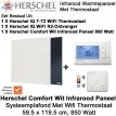 Herschel Comfort 850 Watt infrarood paneel wit voor systeemplafond met thermostaat|Luchtreinigeronline