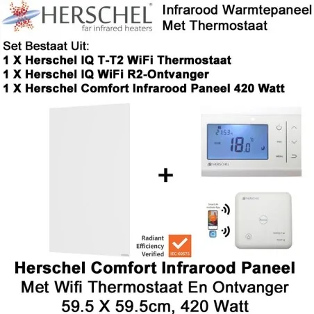 Herschel Comfort infrarood panelen|Luchtreinigeronline.nl