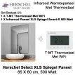 Herschel Select XLS spiegel infrarood paneel met WiFi thermostaat, 500 Watt, 60 x 85 cm|Luchtreinigeronline