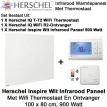 Herschel Inspire wit infrarood paneel met thermostaat, 900 Watt, 100 x 80 cm|Luchtreinigeronline