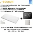 Ecosun Infrarood Paneel 600 Watt 120 x 60 cm, met Optima W Exclusive Pro thermostaat en ontvanger|Luchtreinigeronline