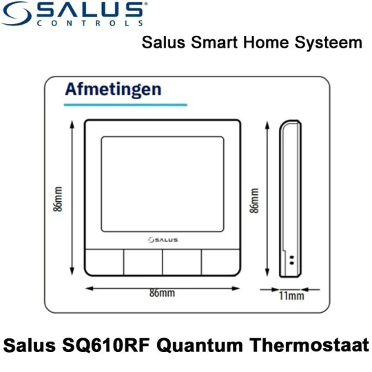 Salus SQ610RF Quantum Thermostaat|Luchtreinigeronline