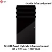 QH-HB zwart Hybride Infraroodpaneel 1200 Watt|Luchtreinigeronline