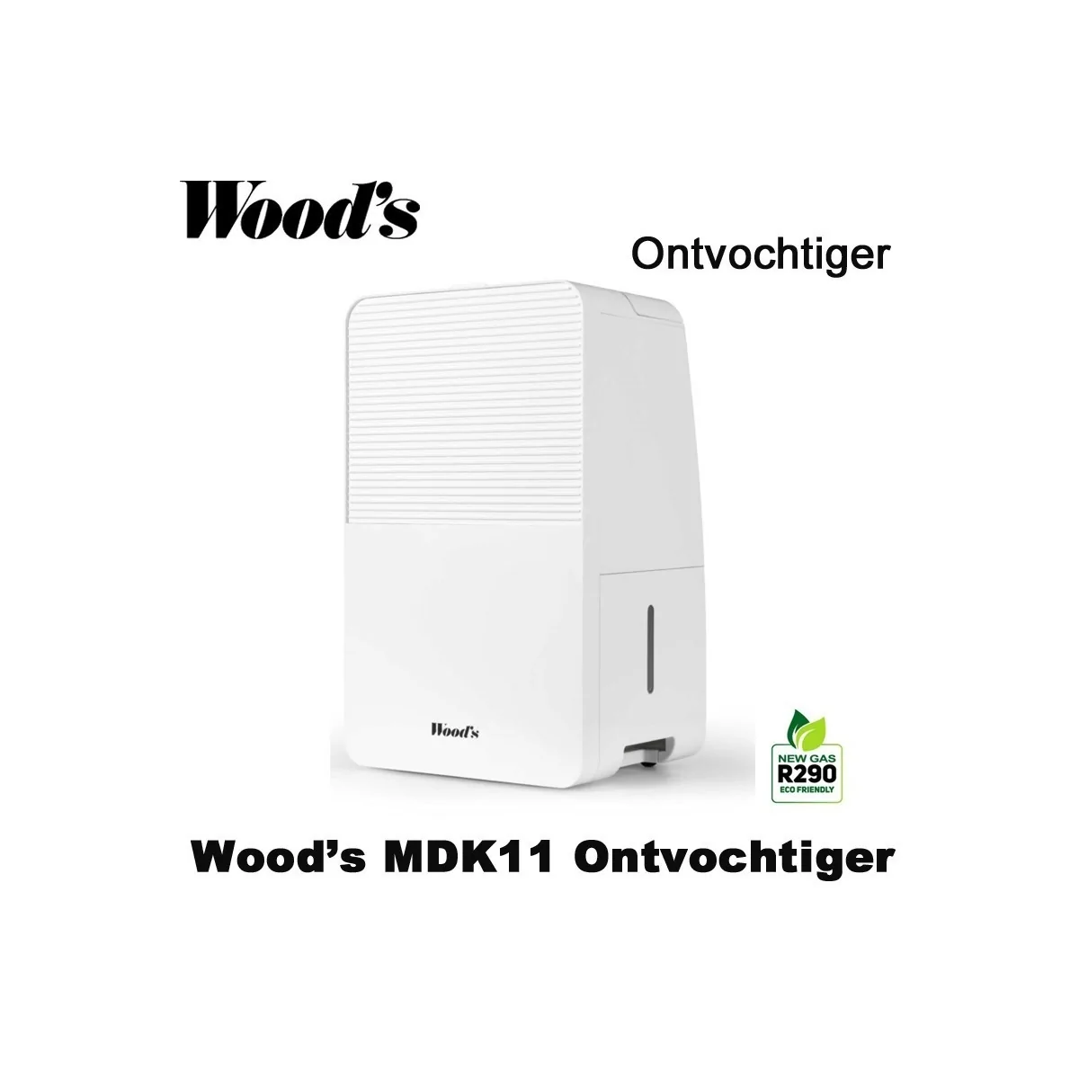 Woods MDK11 portable luchtontvochtiger, tot 40 m²|Luchtreinigeronline