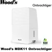 Woods MDK11 portable luchtontvochtiger, tot 40 m²|Luchtreinigeronline